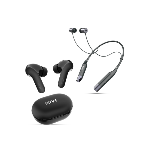 DuoPods A25 + Collar Neckband Combo
